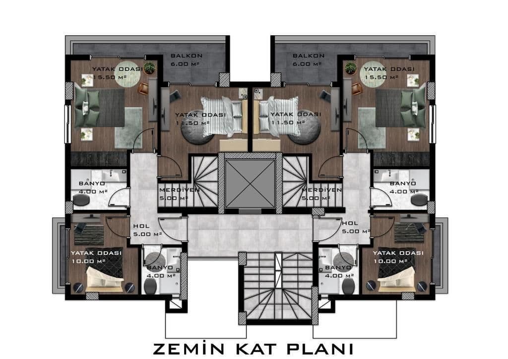 Квартира в Авсалларе, Турция, 85 м2, фото 4