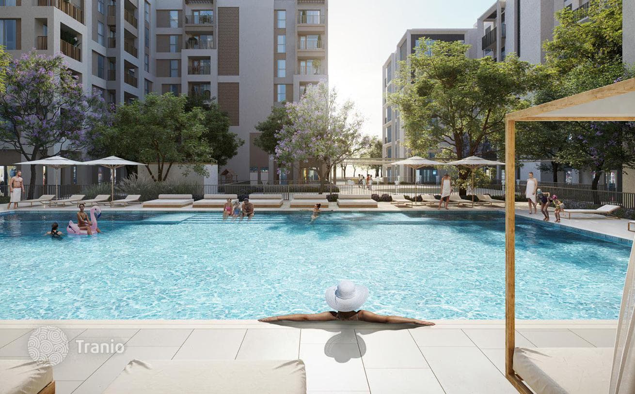Апартаменты с террасами, видом на парк и гавань в ЖК Cedar, Dubai Creek Harbour, Дубай, ОАЭ