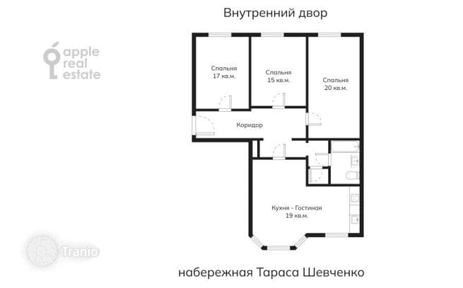 4-комнатная квартира 107 м² в районе Дорогомилово, Россия, фото 4