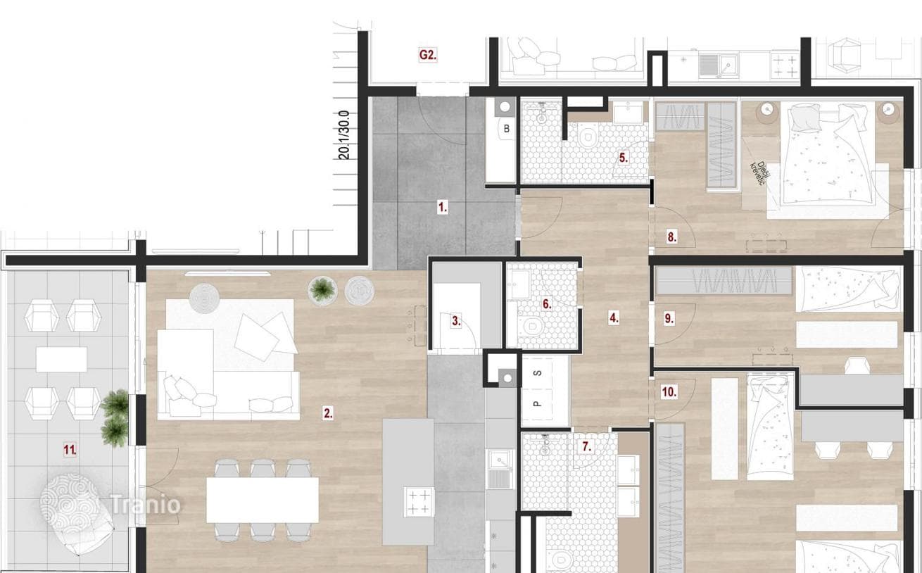 4-комнатные апартаменты в новостройке 130 м² в Пуле, Хорватия
