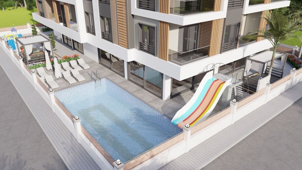 Квартира в Алании, Турция, 47 м2, фото 2