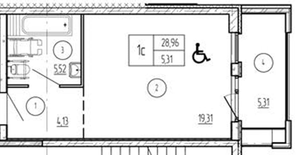 1 к. квартира 34.27 кв. м, 7/9 этаж. ЖК Лучи. Azimut Park Hotel Family, Анапа, Россия