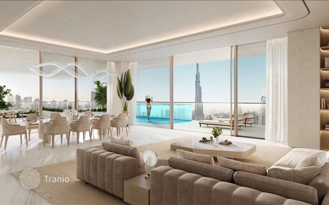 Новая высотная резиденция Fairmont Residences Solara Tower с бассейнами в пешей доступности от Бурдж Халифа, Business Bay, Дубай, ОАЭ
