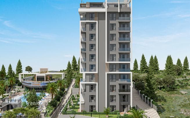 2-комнатные апартаменты в новостройке 47 м² в Авсалларе, Турция, фото 2