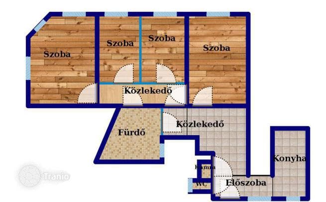 4-комнатная квартира 128 м² в Районе IX (Ференцвароше), Венгрия