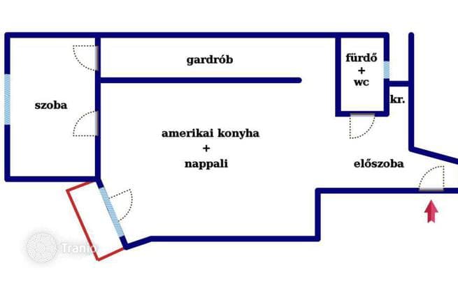 2-комнатная квартира 73 м² в Районе VII (Эржебетвароше), Венгрия