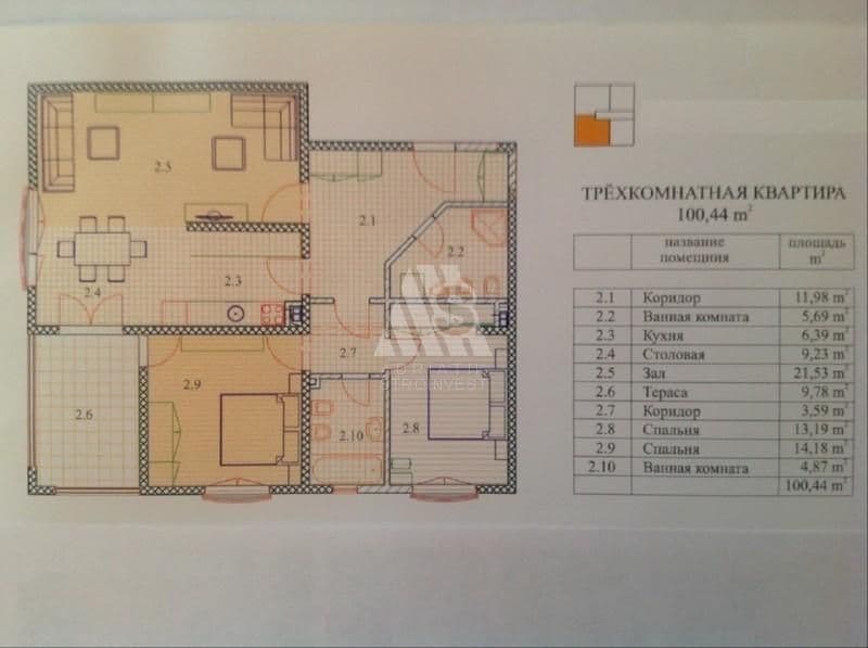 Квартира в Баре, Черногория, 100 м2