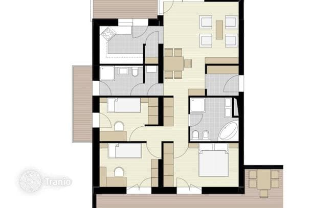 4-комнатные апартаменты в новостройке 102 м² в Районе XIV (Зугло), Венгрия