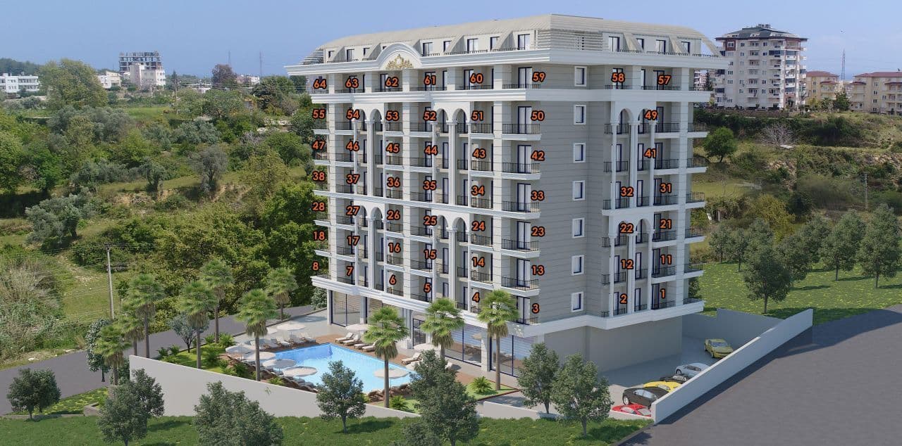 Пентхаус в Авсалларе, Турция, 84 м2, фото 2
