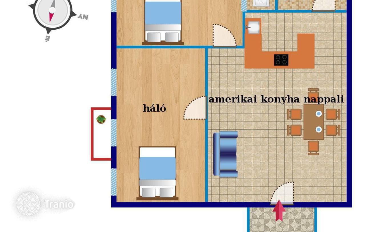 3-комнатная квартира 67 м² в Районе VII (Эржебетвароше), Венгрия