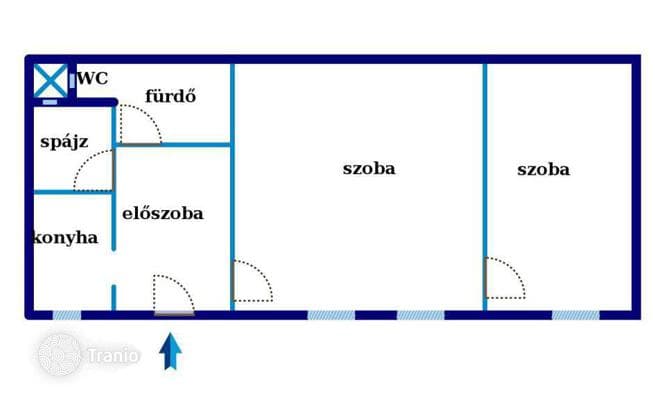 2-комнатная квартира 69 м² в Районе VI (Терезвароше), Венгрия