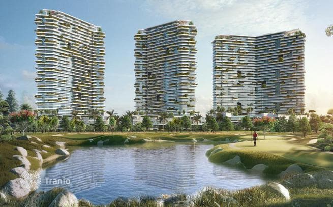 Элегантные апартаменты в новом жилом комплексе Golf Greens, район Дамак Хиллс, Дубай, ОАЭ, фото 3