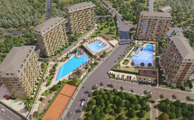2-комнатные апартаменты в новостройке 48 м² в Авсалларе, Турция