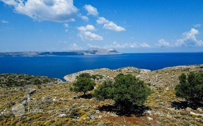 Земельный участок с захватывающим видом на море в Коккино Хорио, Крит, Греция