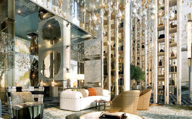 Высотная резиденция Cavalli Tower в 850 метрах от частного пляжа, недалеко от Пальмы Джумейра и центра города, район Dubai Marina, Дубай, фото 3