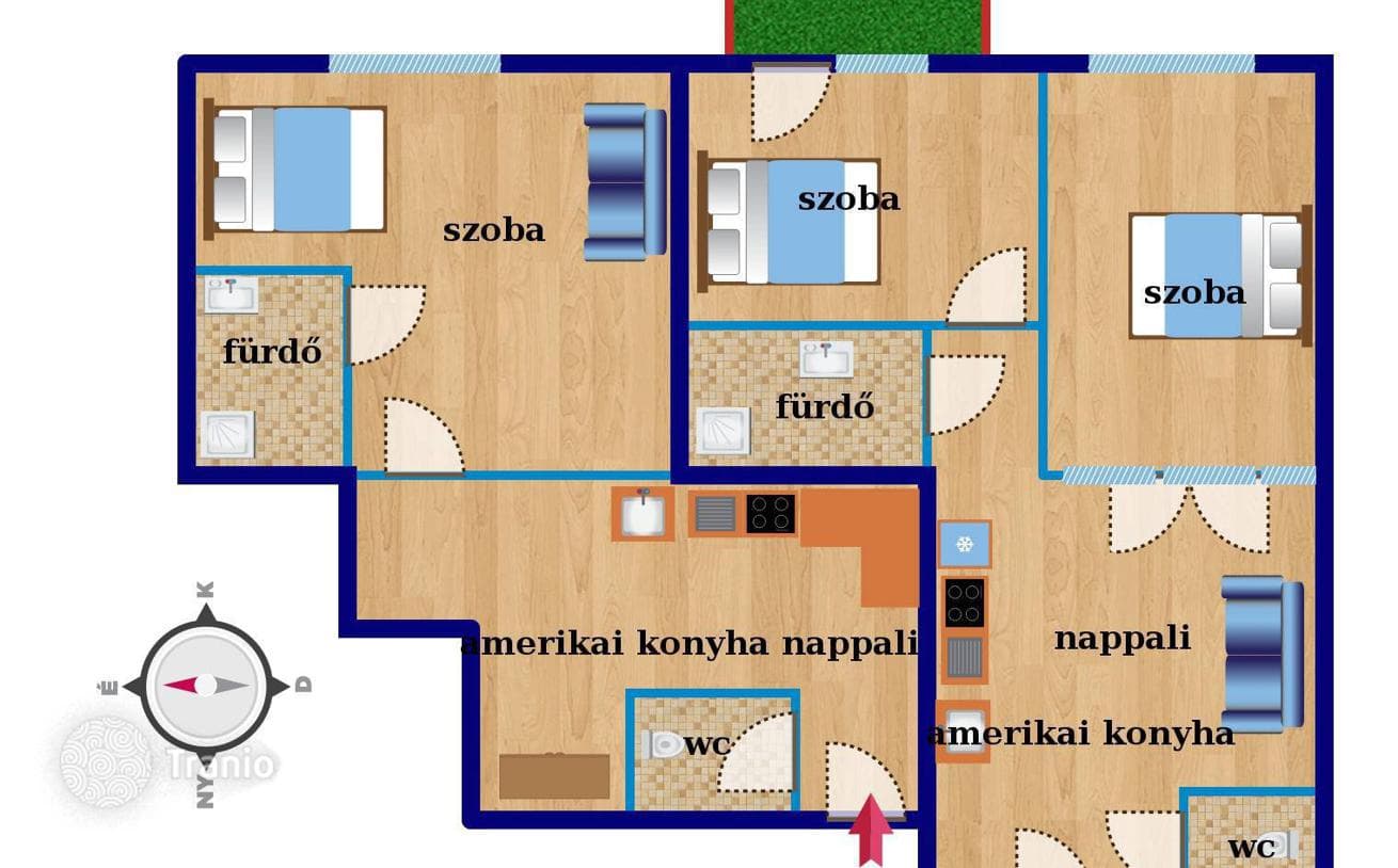 5-комнатная квартира 85 м² в Районе VII (Эржебетвароше), Венгрия