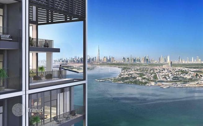 Трехкомнатная квартира в новой резиденции на берегу моря EMAAR Creek Edge с бассейнами и спа-центром, Dubai Creek Harbour, ОАЭ, фото 3