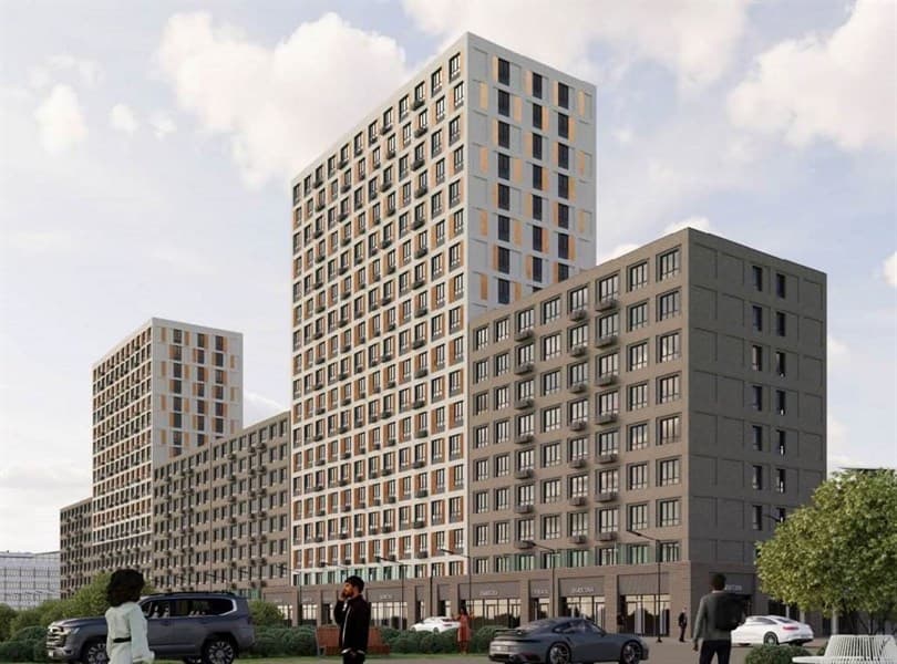 1 к. квартира 39.70 кв. м, 3/18 этаж. ЖК Порто-Ново, Цемдолина, Россия, фото 2