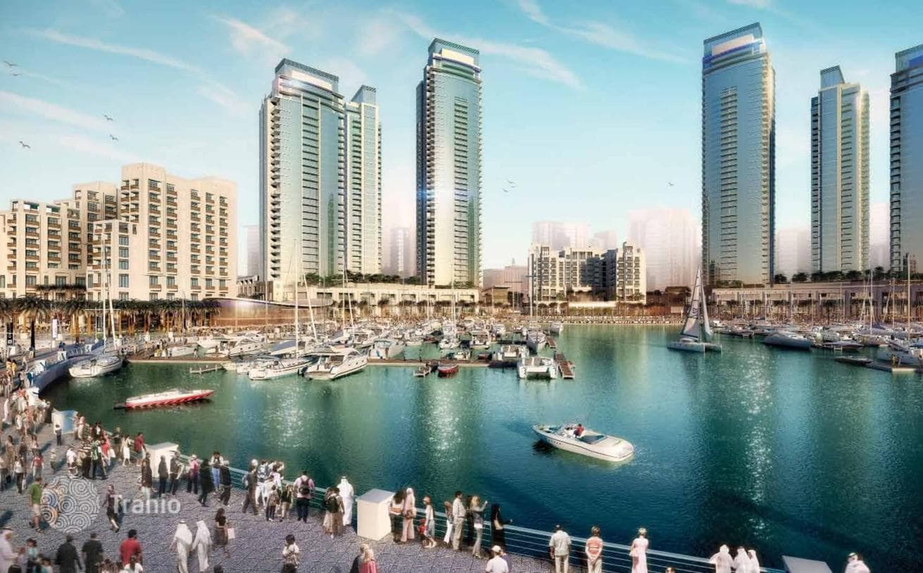 Высотная резиденция премиум класса Creek Residences рядом с причалом для яхт, Dubai Creek Harbour, Дубай, ОАЭ, фото 3