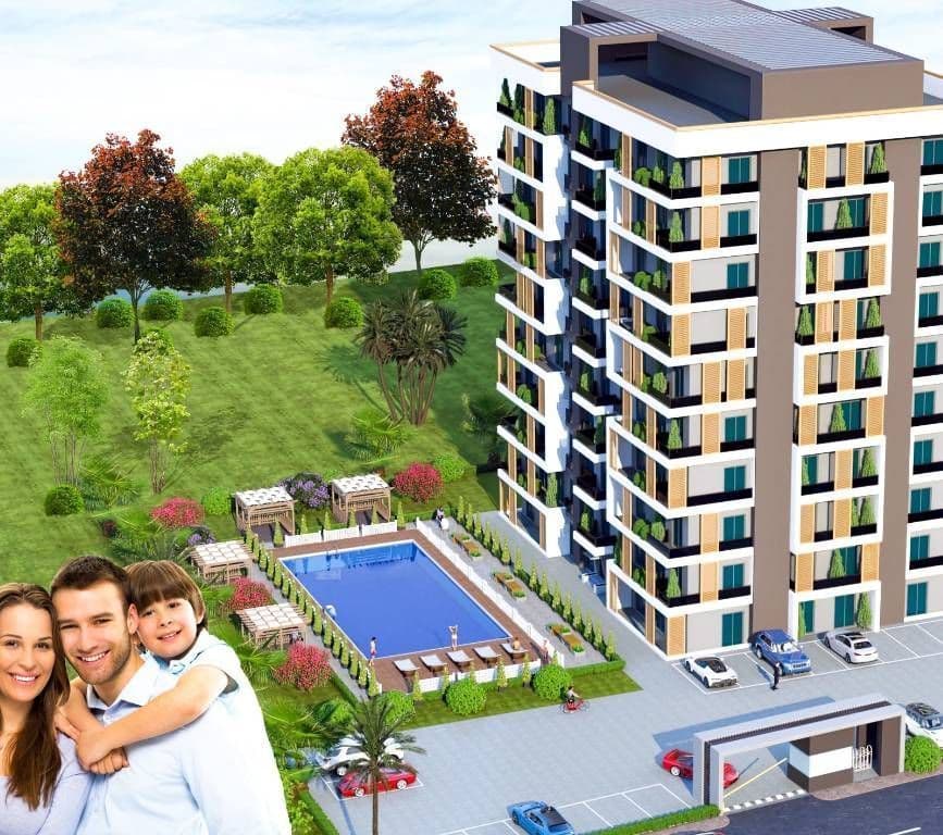 Квартира в Мерсине, Турция, 44 м2