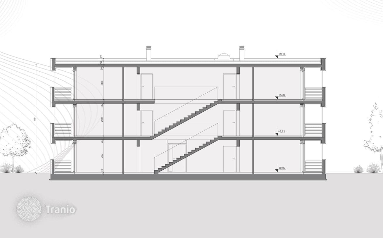3-комнатные апартаменты в новостройке 58 м² в Пуле, Хорватия
