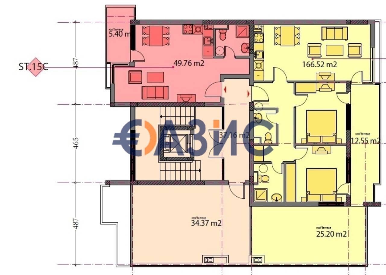 Апартаменты в Равде, Болгария, 49.8 м2