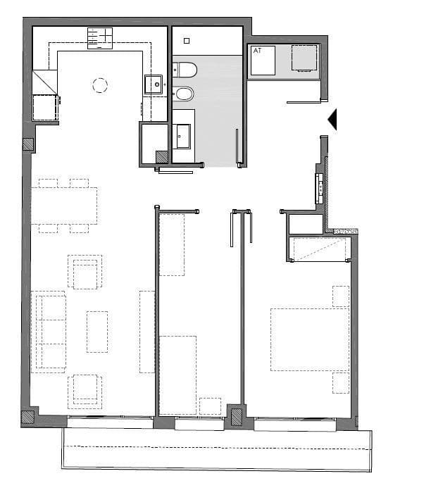 Апартаменты в Барселоне, Испания, 75 м², фото 5