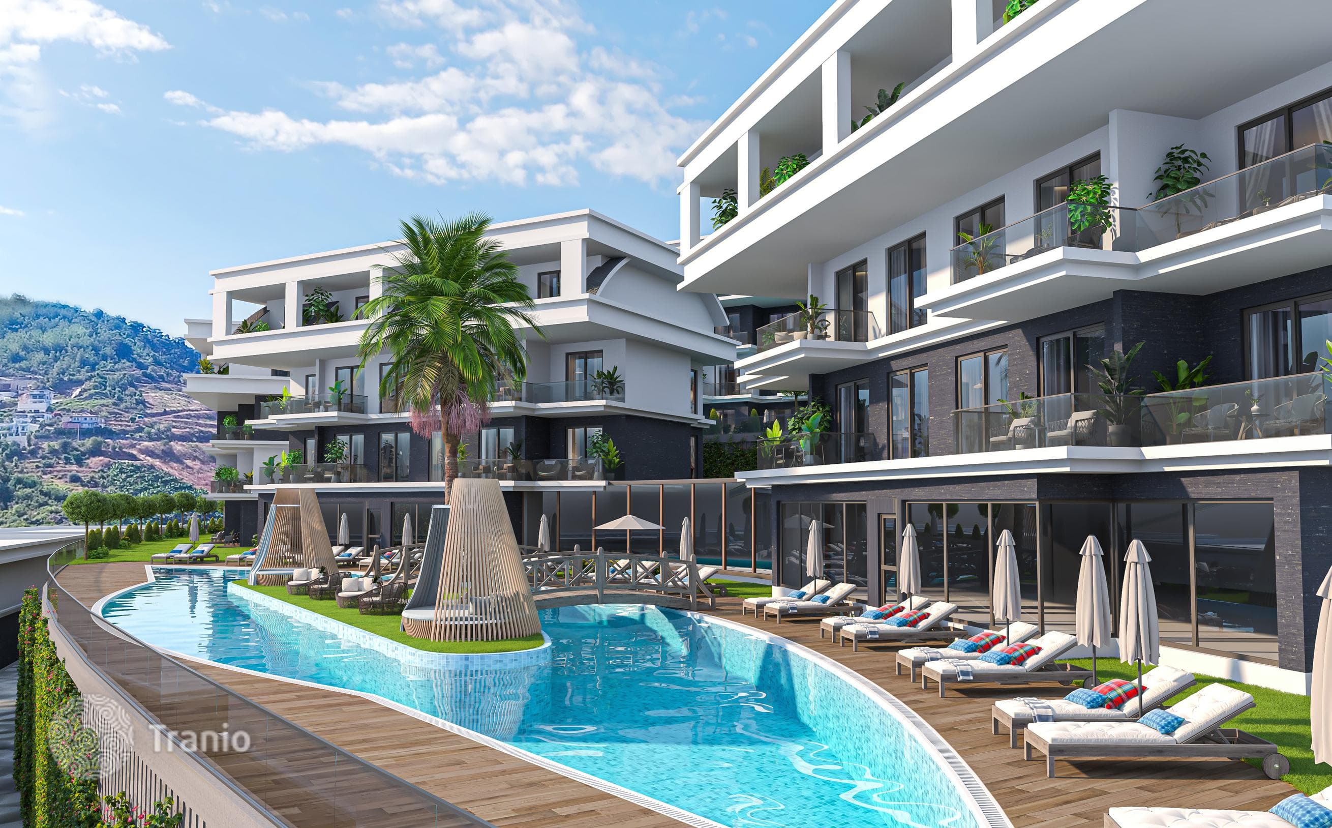2-комнатные апартаменты в новостройке 61 м² в Каргыджаке, Турция