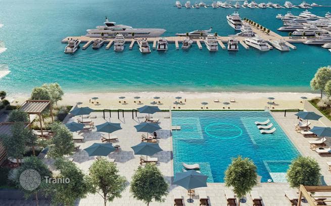 Новые апартаменты с видом на море, пристань для яхт и большой парк, в Beach Mansion собственным пляжем, район Beachfront, Дубай, ОАЭ, фото 4