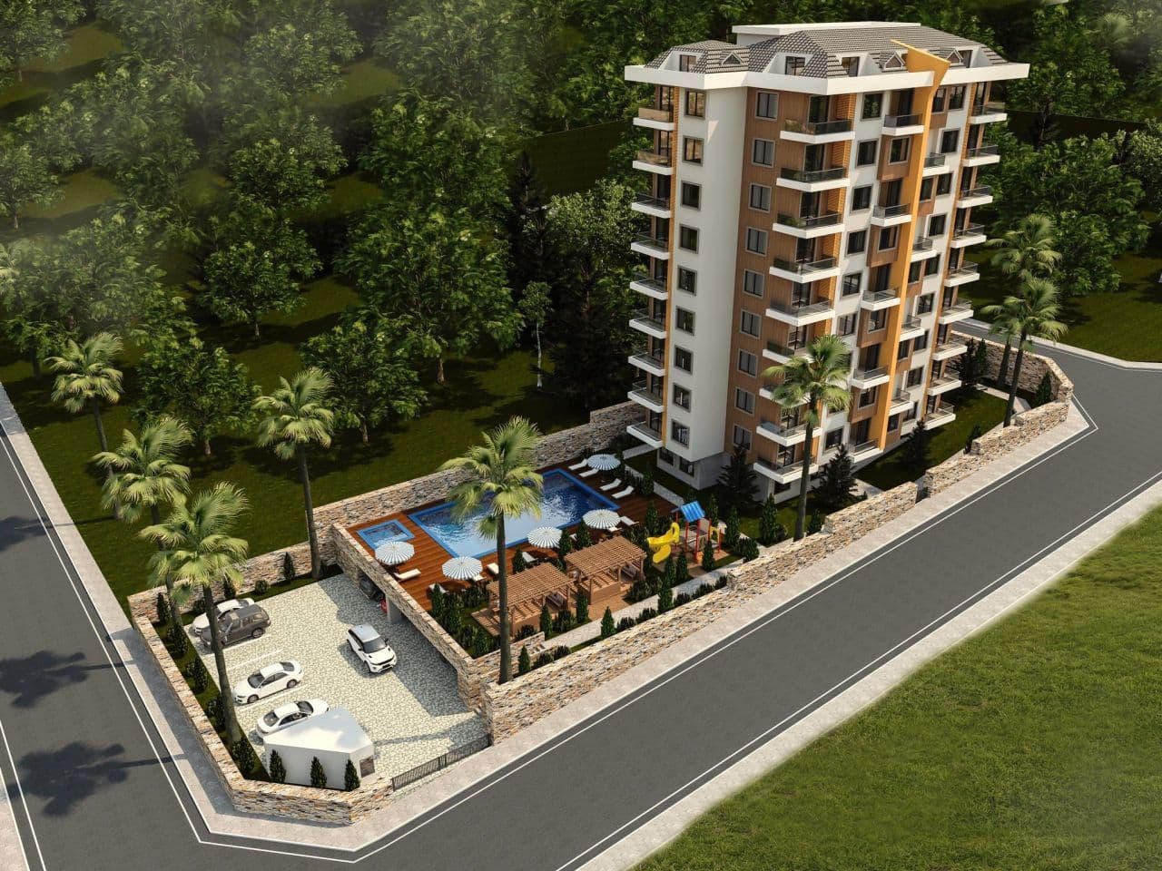 Квартира в Алании, Турция, 52 м2, фото 2