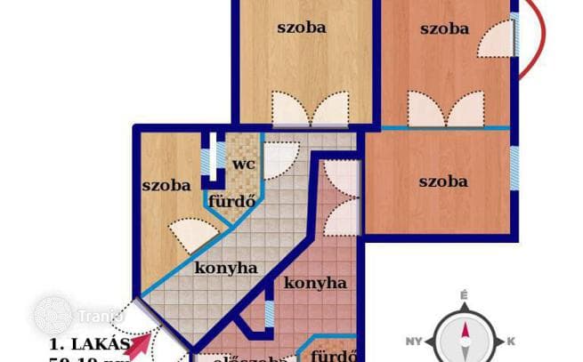 4-комнатная квартира 131 м² в Будапеште, Венгрия
