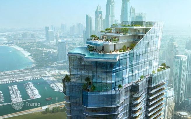 Высотный жилой комплекс Habtoor Grande Residence в районе Dubai Marina, Дубай, ОАЭ