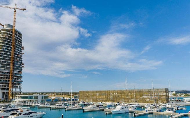 Новые виллы прямо на пляже в жилом комплексе с портом, торговой зоной и спорткомплексом, Айя-Напа, Фамагуста, Кипр, фото 3