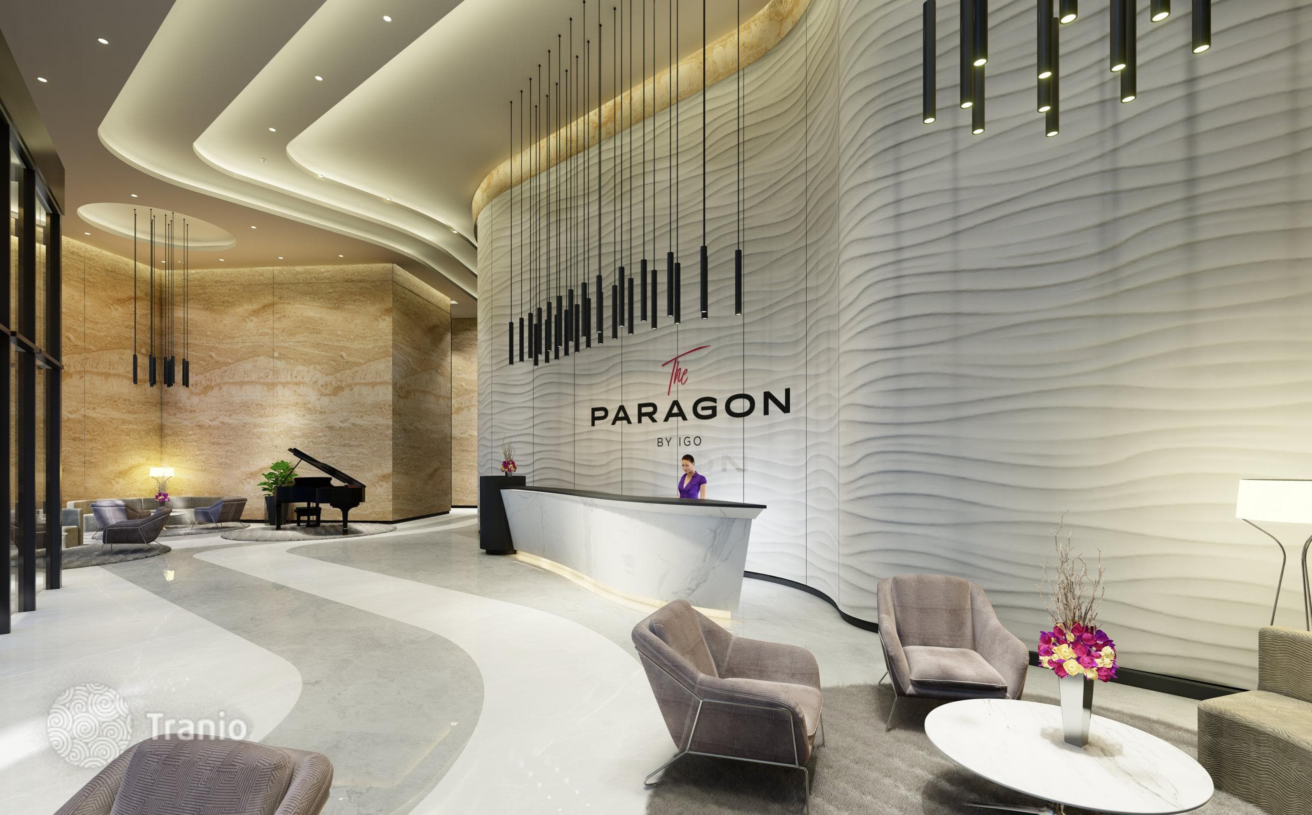 Жилой комплекс Paragon с бассейнами, кинотеатром и площадками для фитнеса, с видом на парк и водный канал, Business Bay, Дубай, ОАЭ, фото 4