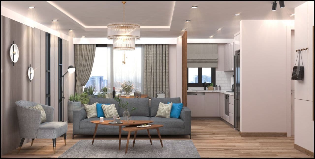 Апартаменты в Мерсине, Турция, 61 м2