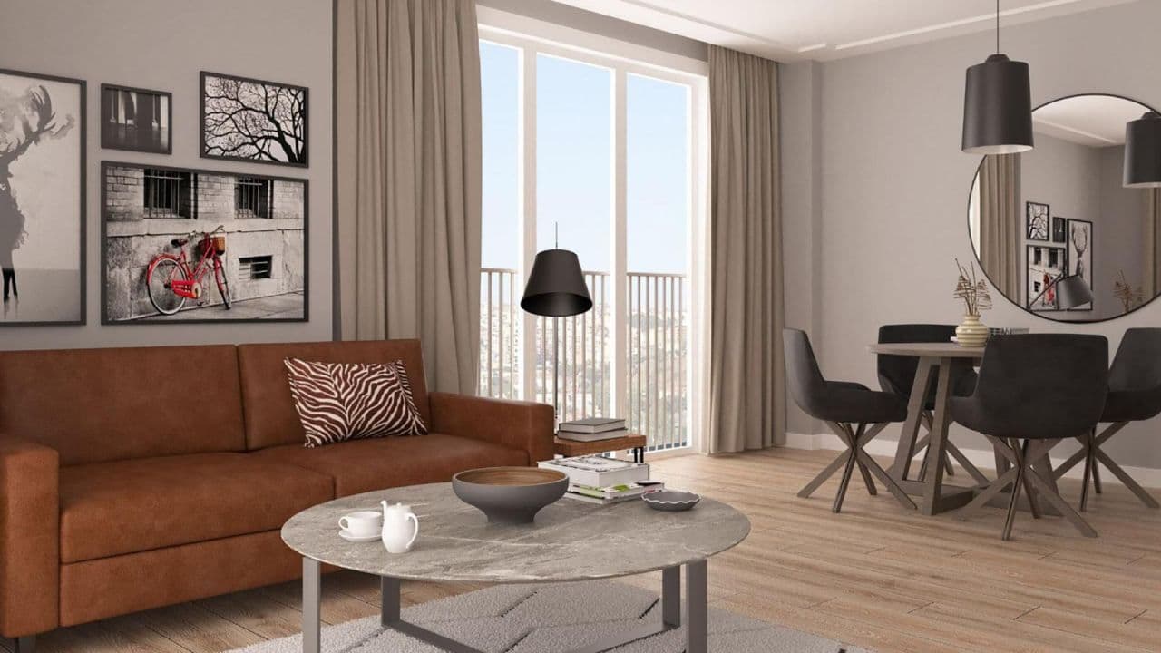 Квартира в Меркезе, Турция, 90 м2