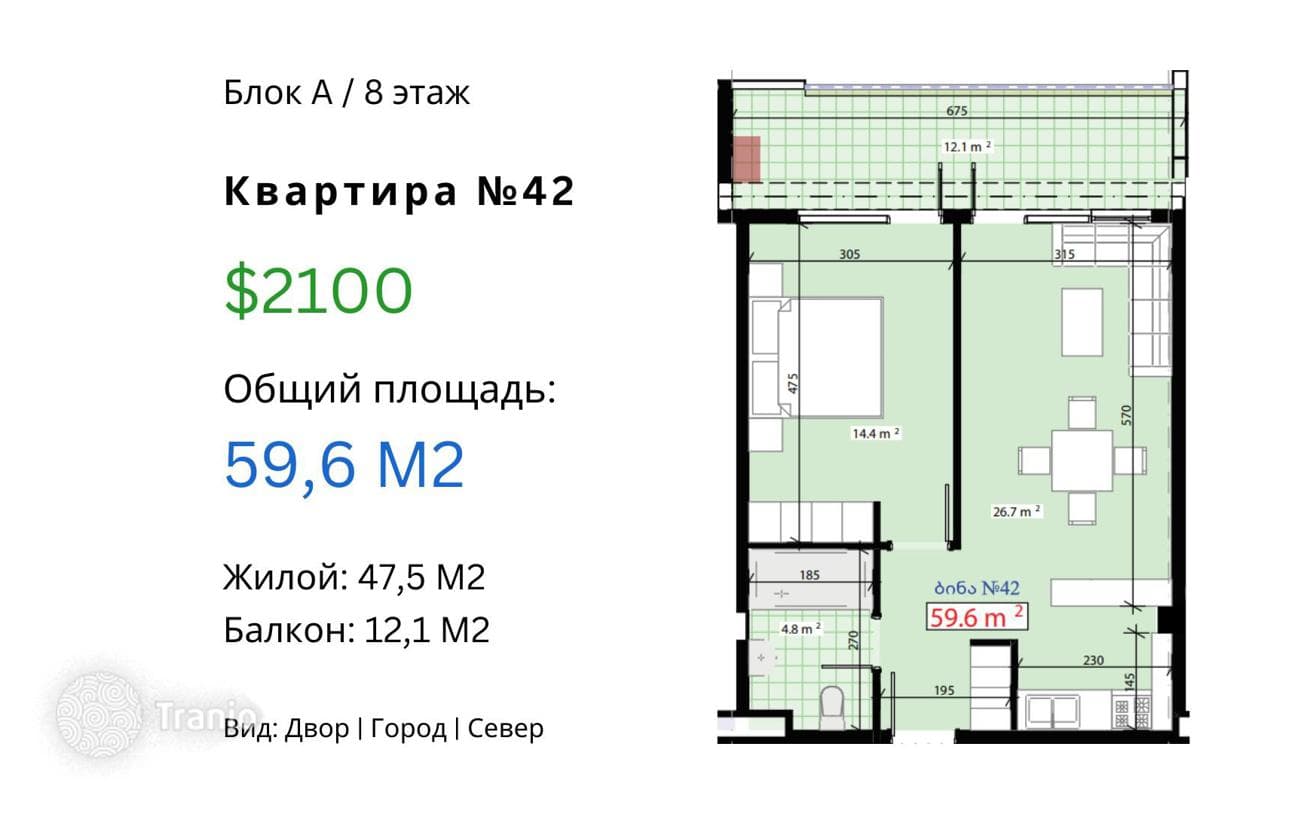 Апартаменты в жилом комплексе премиум-класса, где на территории есть всё необходимое для комфортной жизни
