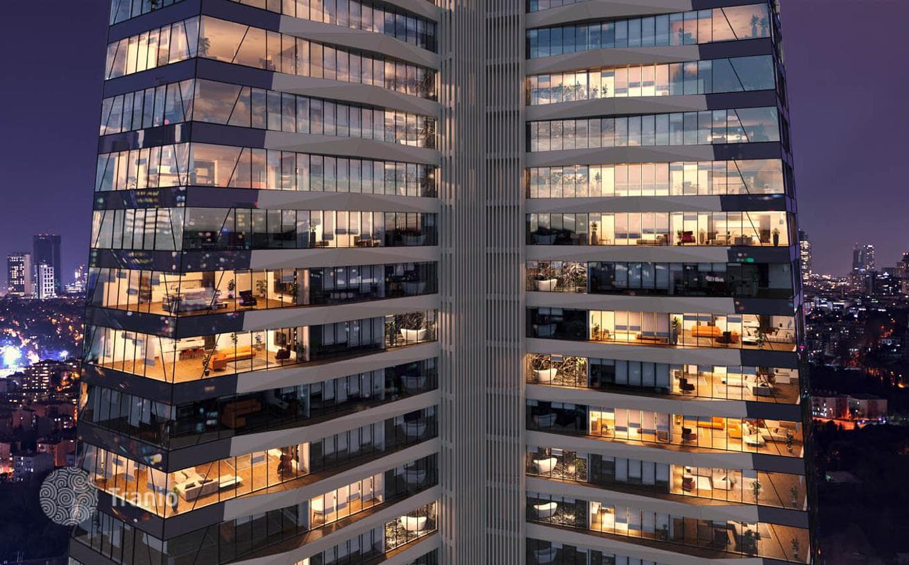 1-комнатные апартаменты в новостройке 80 м² в Сарыере, Турция