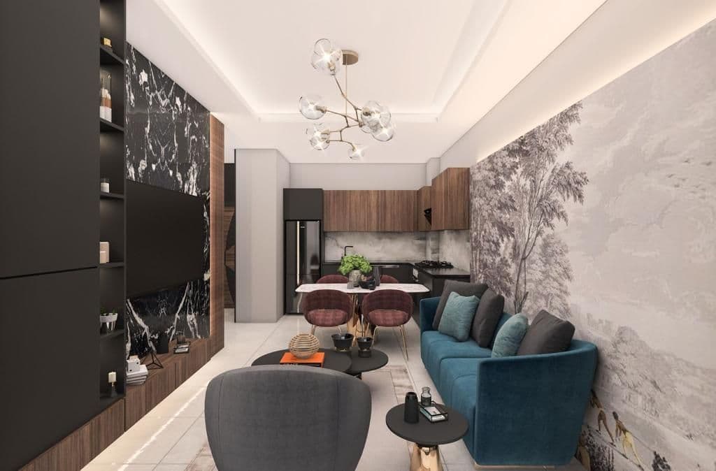 Квартира в Алании, Турция, 55 м2, фото 3