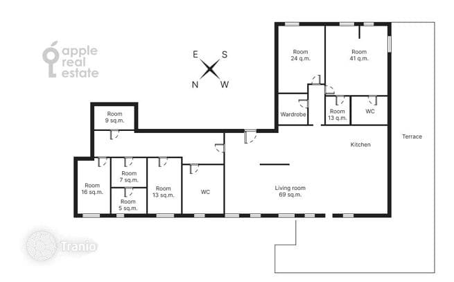 4-комнатная квартира 250 м² в районе Хамовники, Россия, фото 3