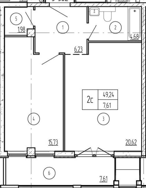 1 к. квартира 56.85 кв. м, 3/9 этаж. ЖК Лучи. Azimut Park Hotel Family, Анапа, Россия