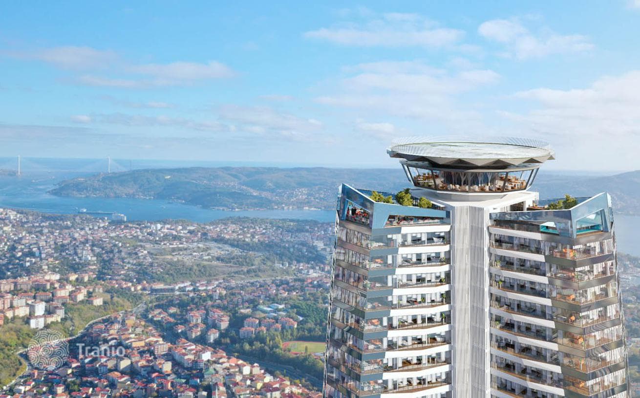 1-комнатные апартаменты в новостройке 80 м² в Сарыере, Турция, фото 3