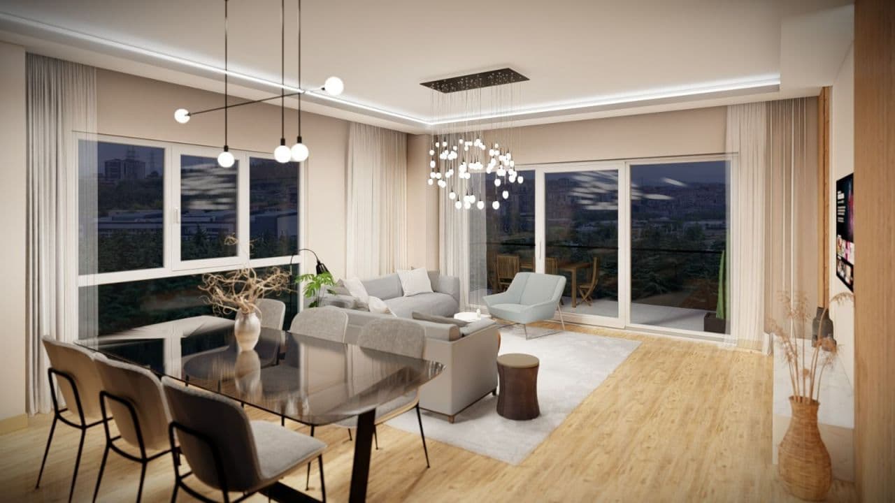 Апартаменты в Стамбуле, Турция, 107.5 м2