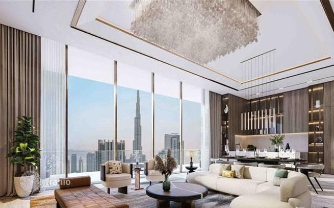 Новая высотная резиденция St Regis Residences с конференц-залом и инфинити-бассейнами, Downtown Dubai, Дубай, ОАЭ