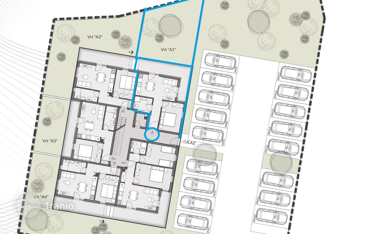 2-комнатные апартаменты в новостройке 56 м² в Пуле, Хорватия