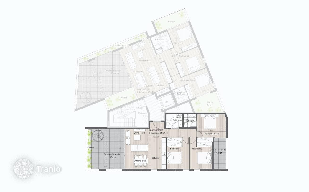 3-комнатная квартира 94 м² в городе Лимассоле, Кипр