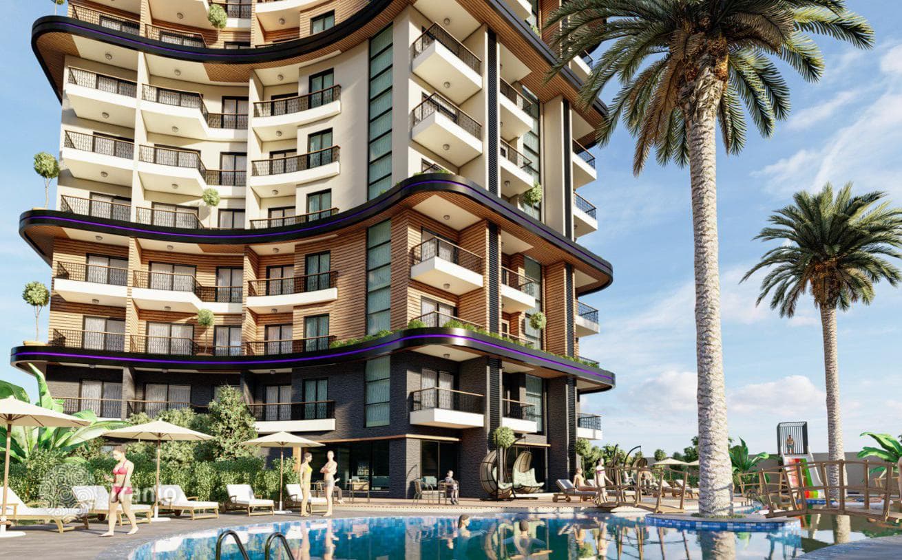3-комнатные апартаменты в новостройке 82 м² в Махмутларе, Турция, фото 2