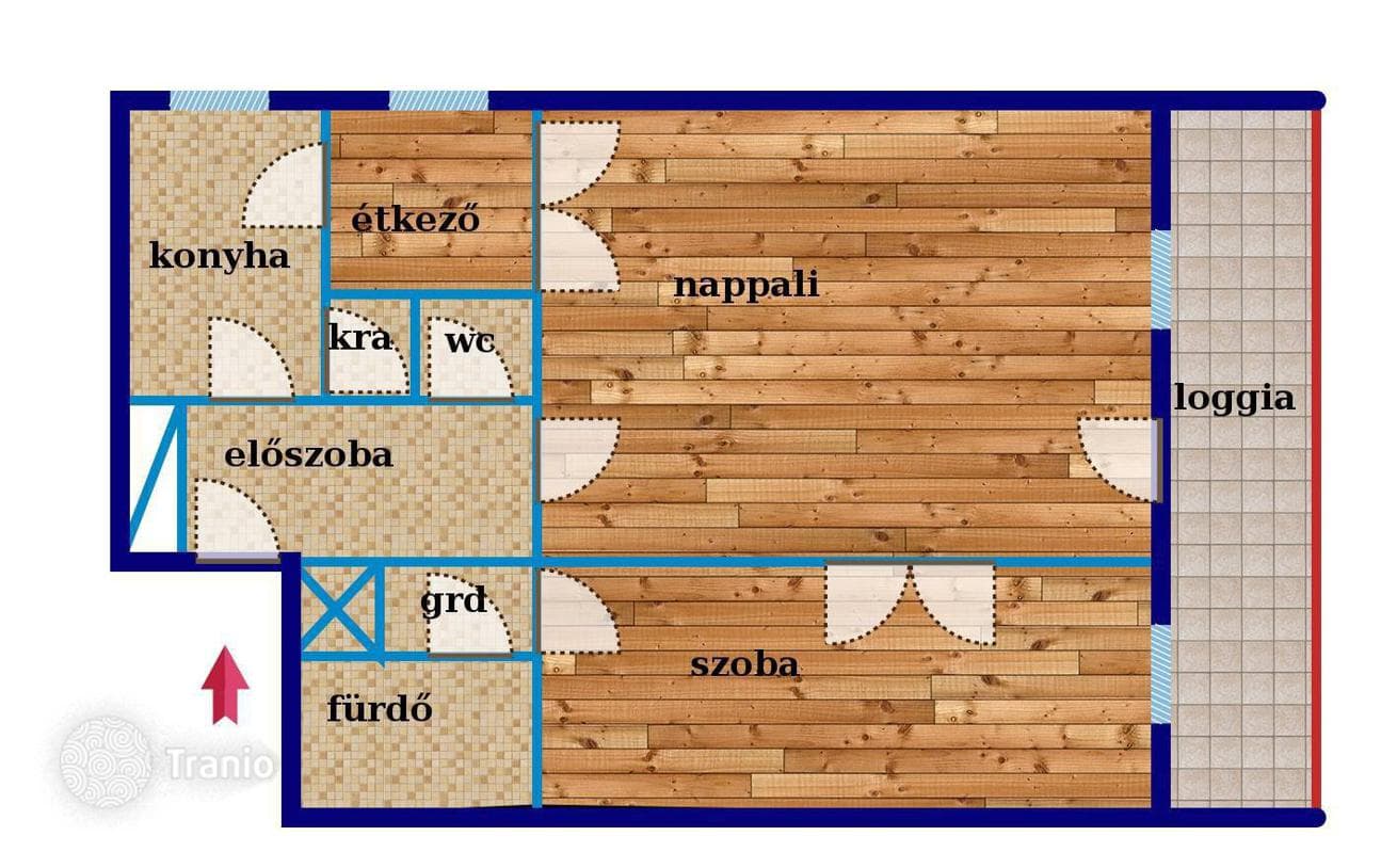 2-комнатная квартира 75 м² в Районе XII (Хедьвидеке), Венгрия