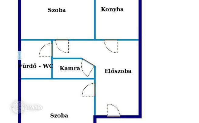 2-комнатная квартира 60 м² в Районе VII (Эржебетвароше), Венгрия