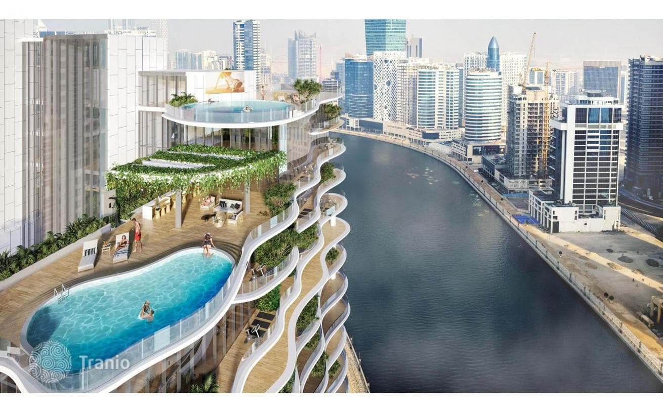 Первоклассные апартаменты в жилом комплексе Chic Tower прямо у канала, район Business Bay, Дубай, ОАЭ, фото 2